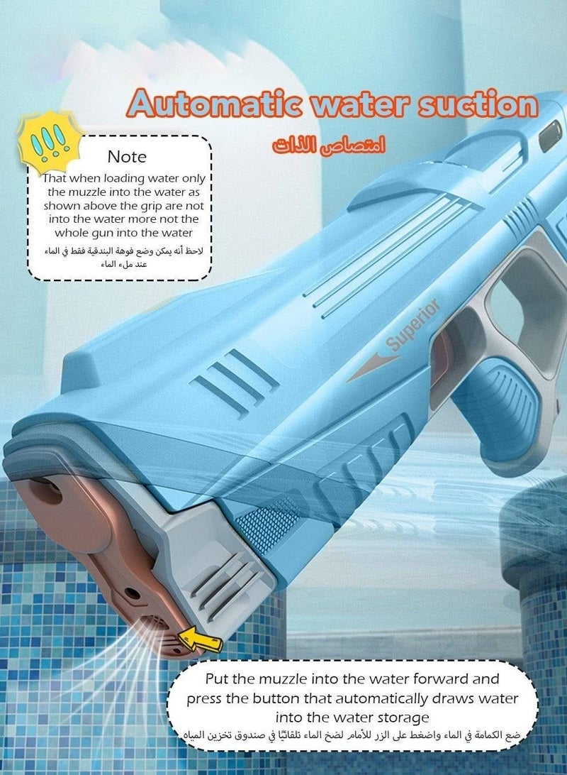 Superior Water Gun Toy for Kids – Realistic Automatic Water Blaster with Self-Priming Pump, Electric Water Absorption, Large Capacity Tank – Outdoor Water Battle Game Toy for Boys & Girls - Image 3