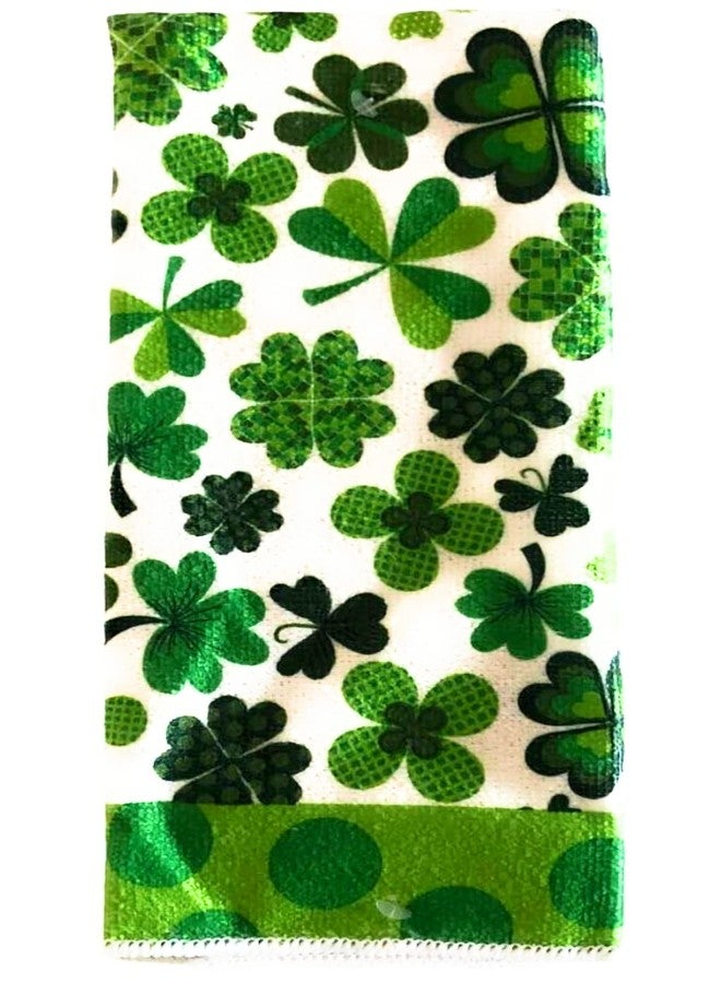 Greenbrier St. Patrick's Day Shamrock Kitchen Bathroom Hand Towels, Set of 2 - Image 3