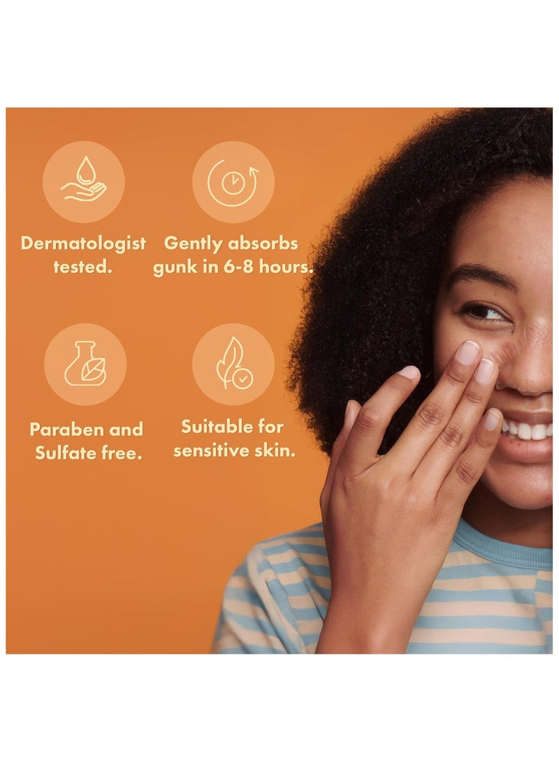 Mighty Patch Nose from Hero Cosmetics - XL Hydrocolloid Patches for Nose Pores, Pimples, Zits and Oil - Dermatologist-Approved Overnight Pore Strips to Absorb Acne Nose Gunk (10 Count) - Image 3