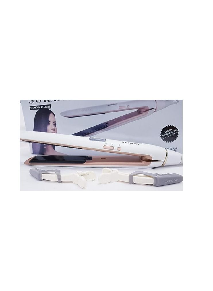 Sokany hair straightener 8288 White - Image 1