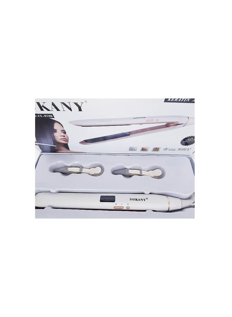 Sokany hair straightener 8288 White - Image 2