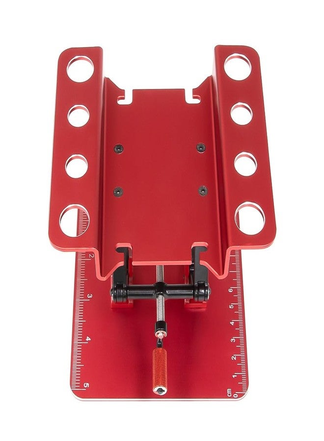 UURCSKY RC Work Stand Adjustable Repair Work Stand + Screw Tray for 1/8 1/10 1/12 TRX4 Axial Redcat Losi RC Crawler Car Truck, Aluminum 360° Rotating Repair Station with Lift Lower Height Platform - Image 5