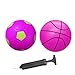 ABAJI Mini 2 Pack Toy 5 inch Basketball Soccer Ball Pump Needle Rubber Material Mini Hoop Toddlers Kids Teenagers Swimming Pool Indoors Outdoors - Image 2