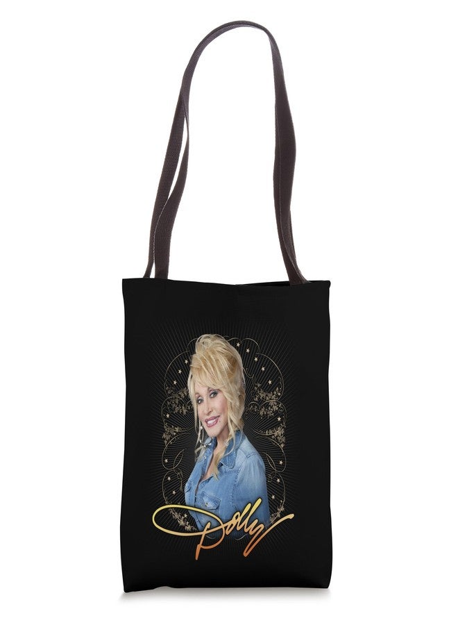 Dolly Parton Denim Smile Tote Bag - Image 1