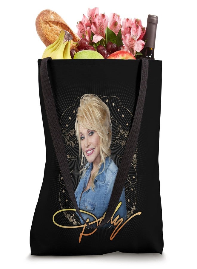 Dolly Parton Denim Smile Tote Bag - Image 2