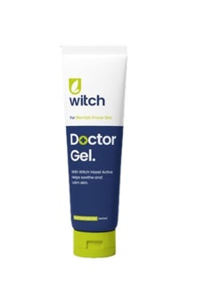 Witch Doctor Gel 35ml with Witch Hazel, helps calm and soothe skin. Packaging may vary