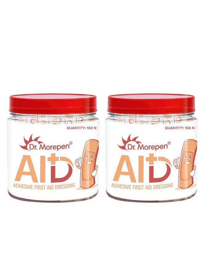 دكتور.موربين ضمادات لاصقة من دكتور موريبن | ضمادة إسعافات أولية مقاومة للغسيل | مرنة وجيدة التهوية | عبوة من 100 شريط للأطفال والكبار - Image 1