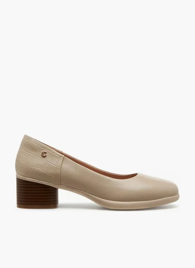 لو كونفورت Women Leather Block Heel Shoes
