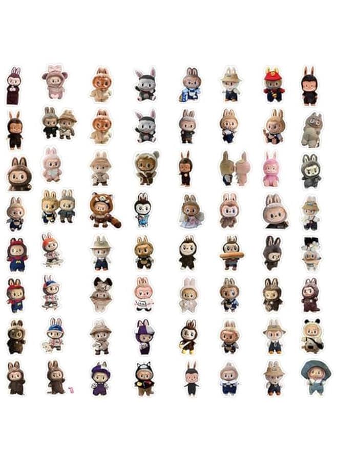 Arabest 190 pcs Cartoon Stickers for Labubu, Waterproof Vinyl Decal for Teen Water Bottler Sticker Adult Girl Laptop Skateboard Phone Guitar Travel Case Bike - Image 2