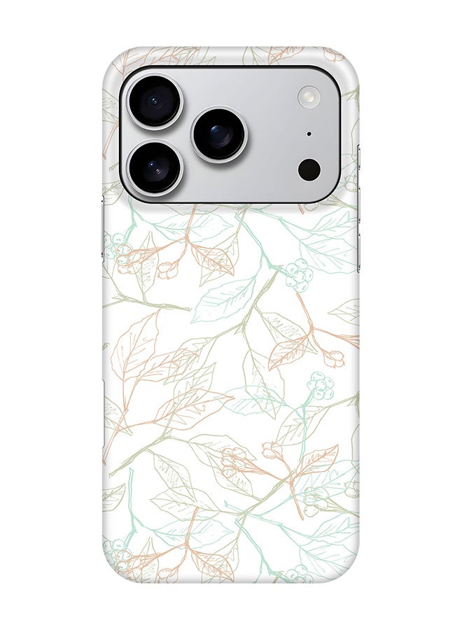 Stylizedd For iPhone 17 Pro,Case, [Compatible with MagSafe] Magnetic cover Slim fit Protection Matte, - Delicate Sprigs