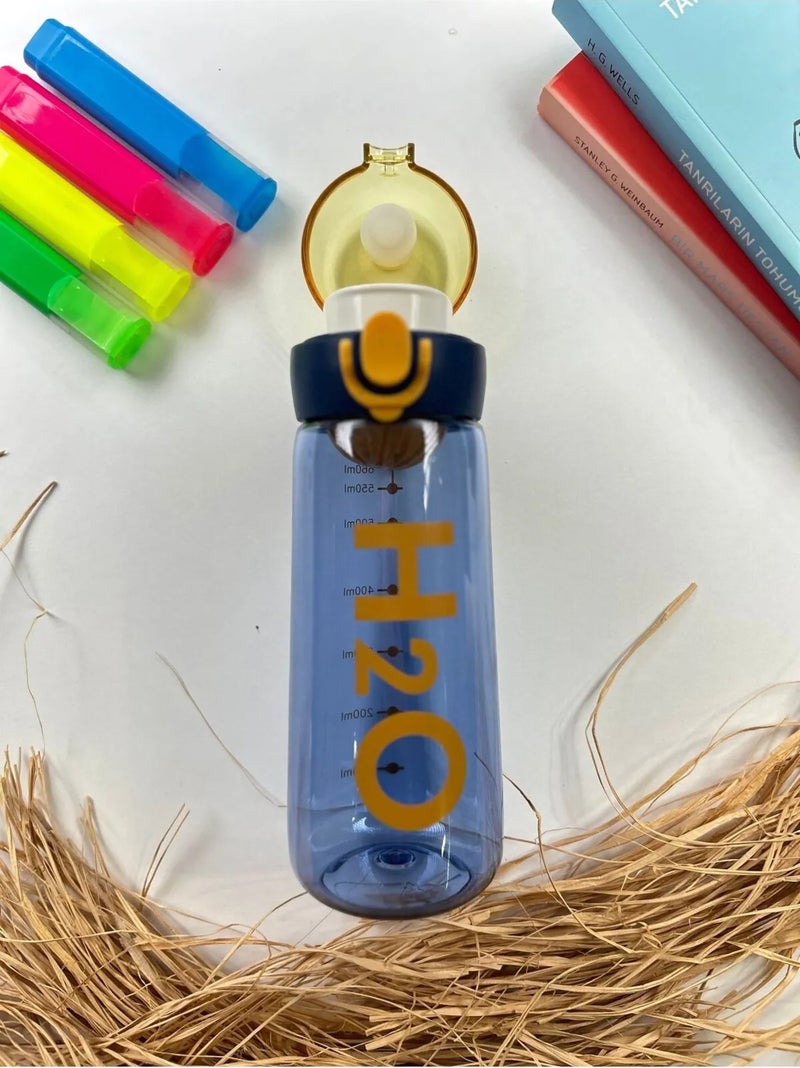 H2O Polycarbonate Detox Bottle 660 ml Dark Blue Color  - Image 3