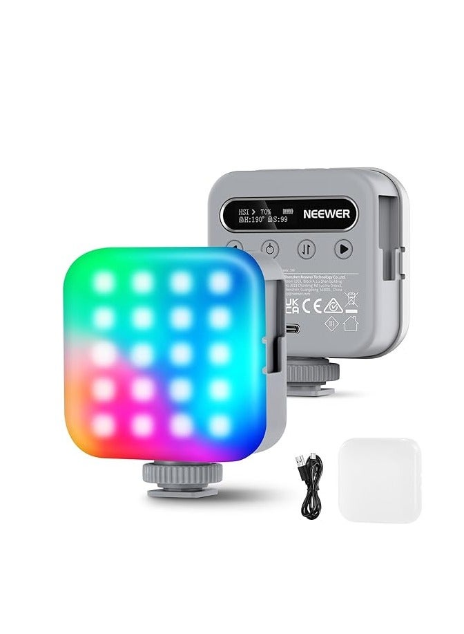 نيوير ضوء فيديو NEEWER مغناطيسي RGB – ضوء LED صغير بكامل الألوان 360° للكاميرا - Image 1
