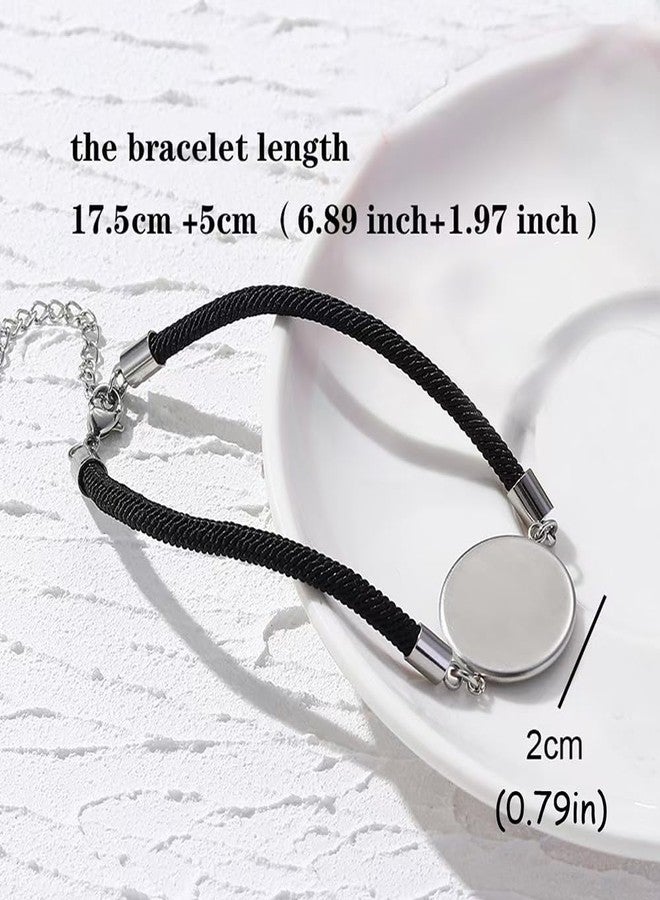 Yewkit 2pcs Sun and Stars Moon Couples Bracelets Pinky Promise Friendship Bracelets Set Gift for Valentine's Day Bracelet for Partners (Purple Sun and Moon) - Image 5