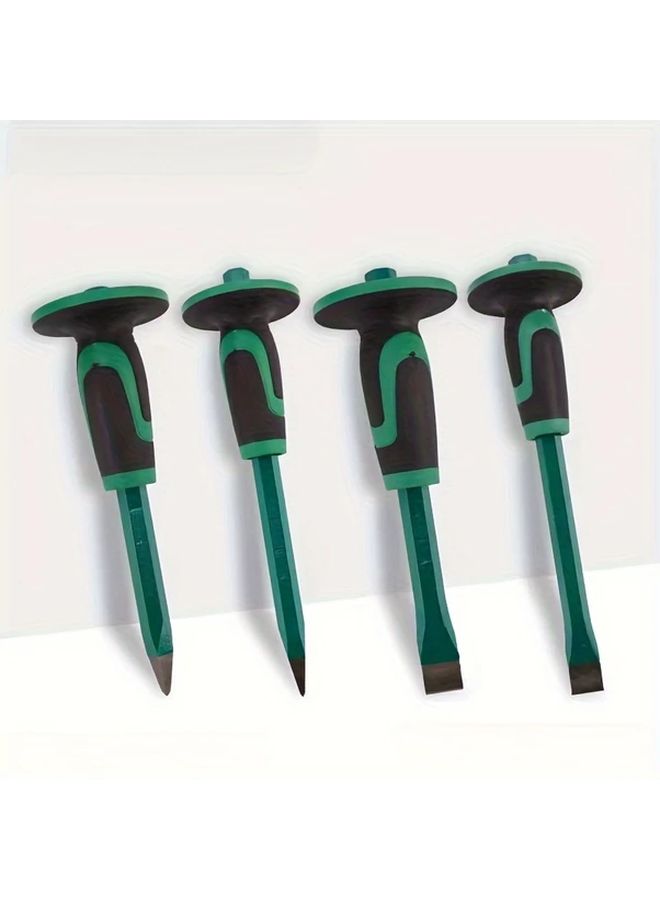 Type 4 Chrome Vanadium Steel Masonry Chisel with Protective Handle for Carving Peeling Breaking - Image 3