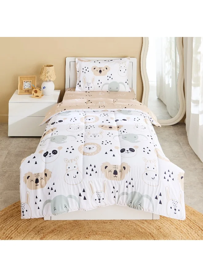هوم بوكس طقم لحاف Joy Slumber قطعتين سفاري مايكروفايبر - 135x220 سم