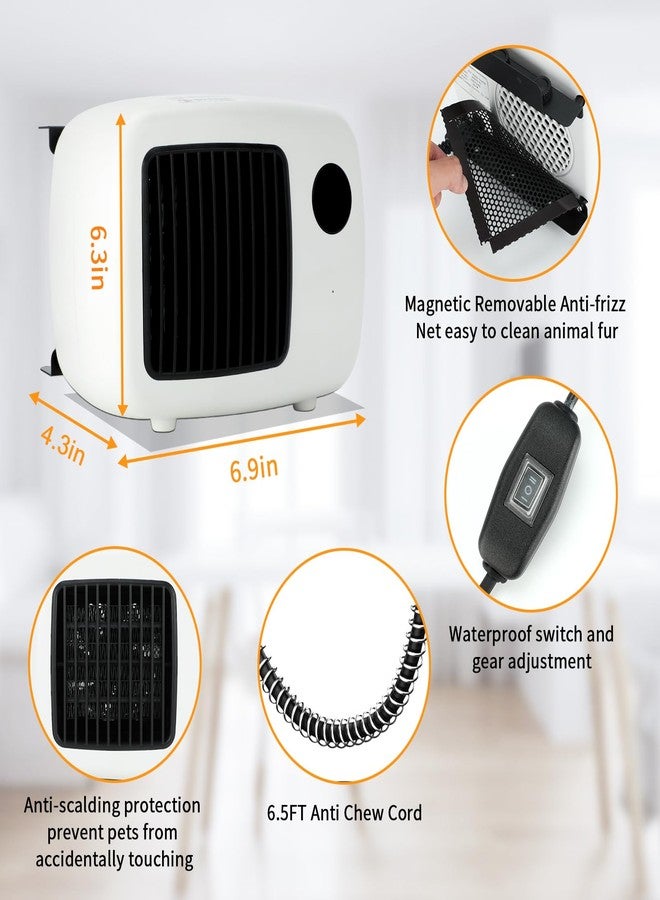 Midollarle Dog House Heater with Thermostat, Wall-Mounted Dog Heater, White - Image 2