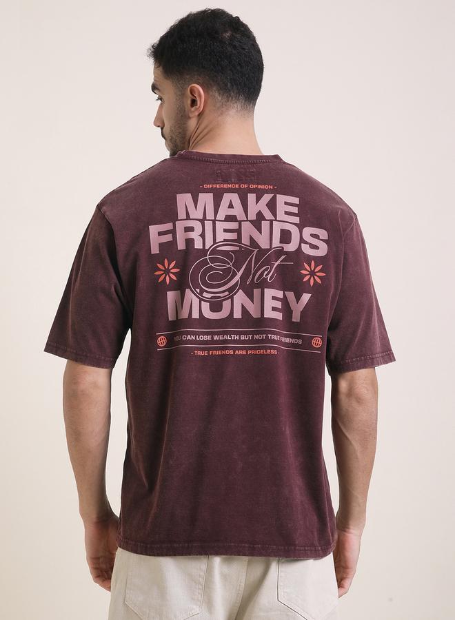 Difference of Opinion Men Oversized Acid Wash Printed T-Shirt - Image 5