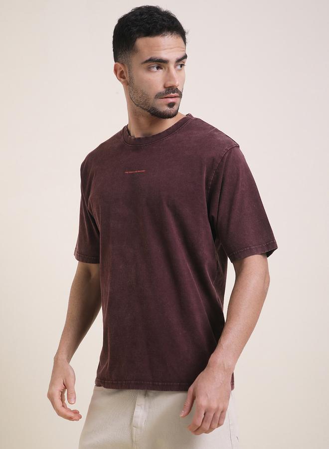 Difference of Opinion Men Oversized Acid Wash Printed T-Shirt - Image 3