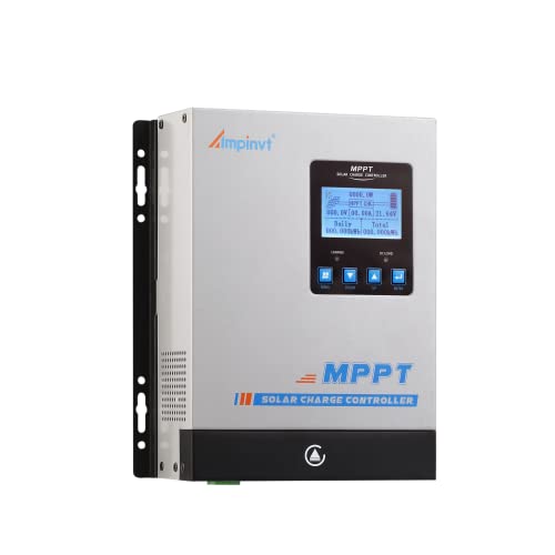 Ampinvt MPPT Solar Charge Controller 60A 12V 24V 36V 48V Battery System AutoMax Input 150V PV Solar Panel Regulator for AGM Sealed Gel Flooded Lithium Battery
