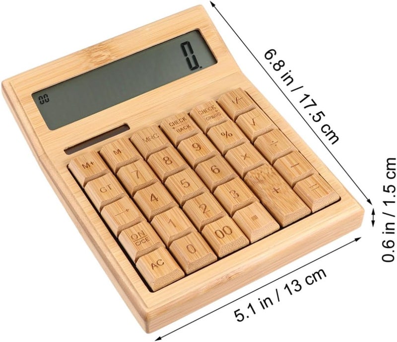 Abaodam Portable 29-Key Solar Calculator with LCD Display and Angle Viewing for Office and School Use, Eco-Friendly Electronic Calculator for Desk and Travel - Image 5