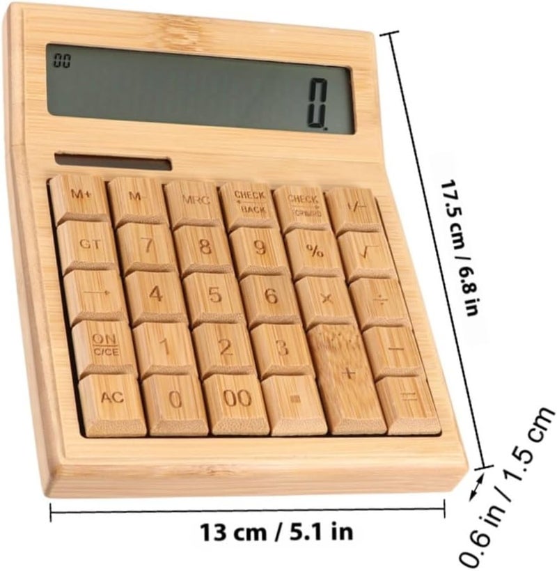 Abaodam Portable 29-Key Solar Calculator with LCD Display and Angle Viewing for Office and School Use, Eco-Friendly Electronic Calculator for Desk and Travel - Image 2