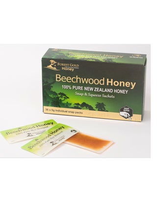 Forest Gold Beechwood Pure Raw NZ Honey Snap Packs 36 x 5gms - pzsku/Z8330C5375CF06E15299DZ/45/_/1690985819/767bb6e0-5f40-4b9d-9022-0575b5d74913