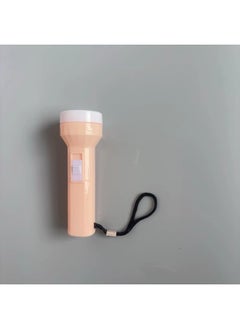 Handmade Diy Light-emitting Toy Flashlight Convenient Small Fresh Jelly-colored Lighting Flashlight Kindergarten-Color:Flesh Pink-Specifications:Round Head Flashlight