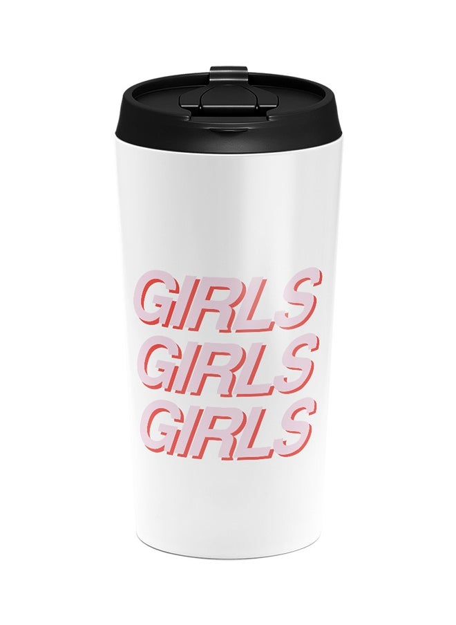 LOUD UNIVERSE Stainless Steel Girls Girls Girls Women Power Strength Team Female Tumbler White 15cm  - Image 1