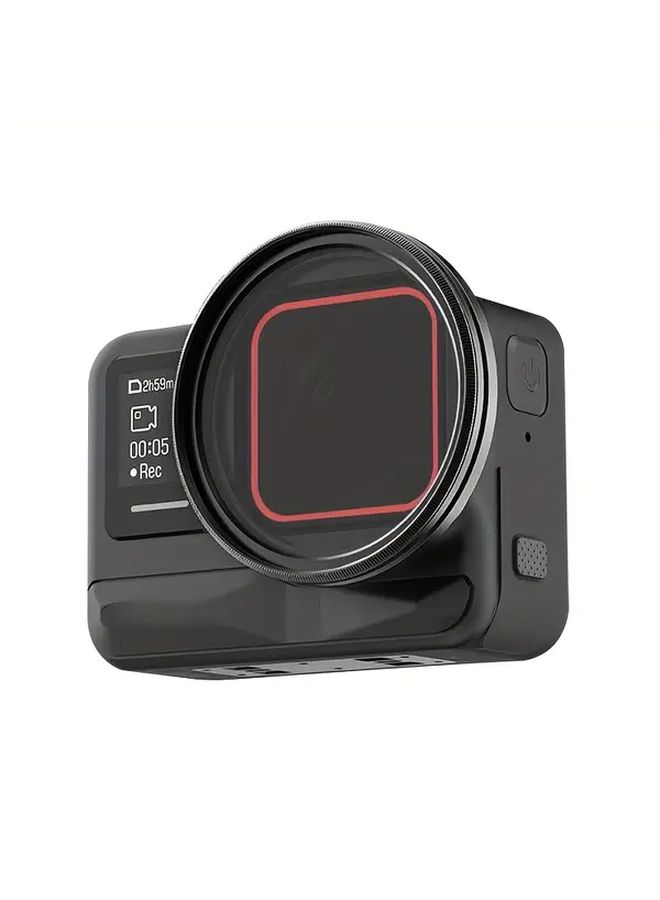 Insta360 Ace Pro 2 49mm Filter Adapter Ring CPL ND2 ND4 ND8 ND16 ND32 ND64 ND128 ND256 ND400 Lens Filter Kit Aluminum Alloy Lens Frame Protection Cover Cap Action Camera Accessories - Image 1