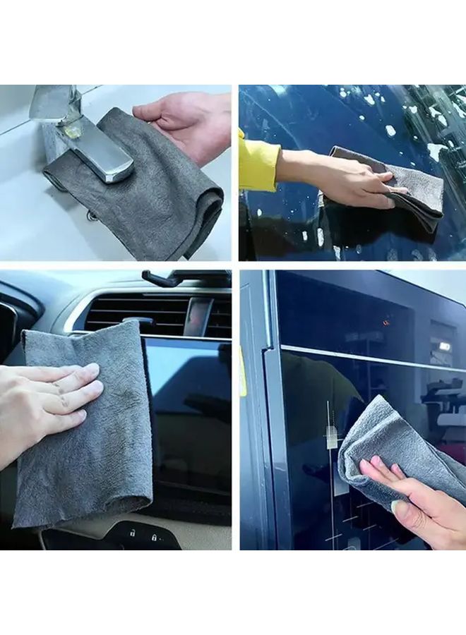 10pcs Microfiber Cleaning Cloths No Trace No Watermark Quick Dry Absorbent Towels for Glass Mirror and Car Cleaning - Image 5