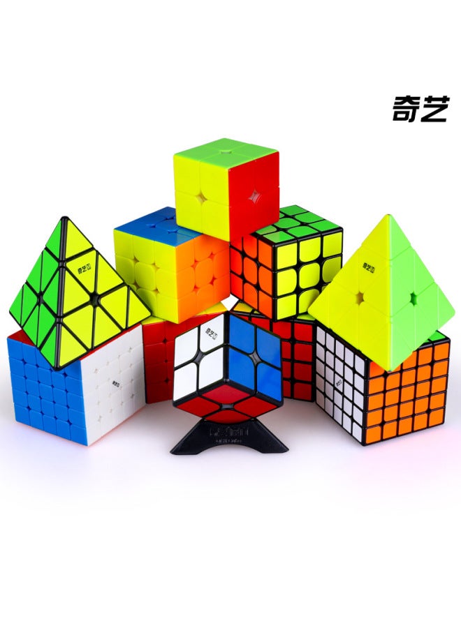 Qiyi Rubik's Cube Third-order Magnetic Force Fourth-order Fifth-order Rubik's Cube Magnetic Competition Special Educational Children's Toys Wholesale-Color:Qiyi Magnetic Fourth Order 【color】】  - Image 5