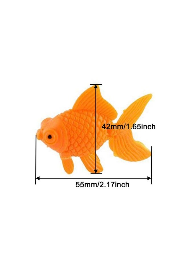 XMHF Aquarium Fish Bowl Tank Artificial Floating Plastic Orange Decor Goldfish Ornament Fish Tank Decoration 10Pcs  - Image 3