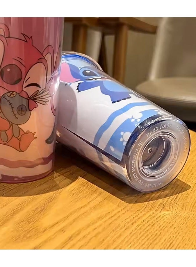 STITCH Disney Stitch 500ml Kids Water Bottle with Straw - Lilo & Stitch Gifts - Back to School Supplies  - Image 2