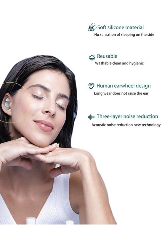Sweet Life - Ear Plugs for adluts – Ultra-Comfy Reusable Noise-Reducing Earplugs For Sleep Deep Focus swimming Travel Noise Sensitivity Flexible Hearing Protection Customizable Fit 24dB (SNR) Noise Reduction - Image 1