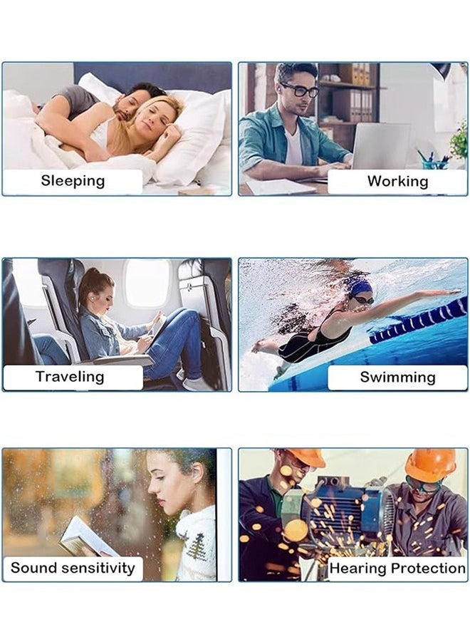 Sweet Life - Ear Plugs for adluts – Ultra-Comfy Reusable Noise-Reducing Earplugs For Sleep Deep Focus swimming Travel Noise Sensitivity Flexible Hearing Protection Customizable Fit 24dB (SNR) Noise Reduction - Image 1