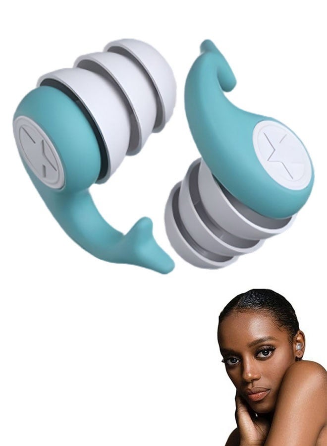 Sweet Life Ear Plugs for adluts – Ultra-Comfy Reusable Noise-Reducing Earplugs For Sleep Deep Focus swimming Travel Noise Sensitivity Flexible Hearing Protection Customizable Fit 24dB (SNR) Noise Reduction - Image 1