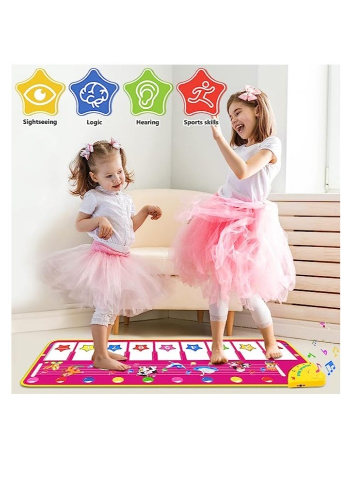 YelaJoy Piano Mat Music Keyboard Game Mat 39.5" Electronic Music Animal Touch Game Blanket Fun Gift Toys  - Image 4