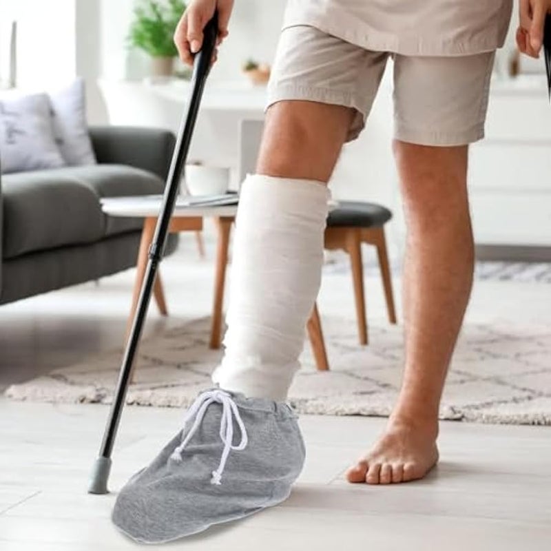 2PCS Cast Sock Cover for Foot, Adjustable Drawstring Leg Cast Sock, Toe Cover Socks Leg Casts Covers Below The Knee, Plaster Socks for Feet, Suitable for Men and Women - Image 5