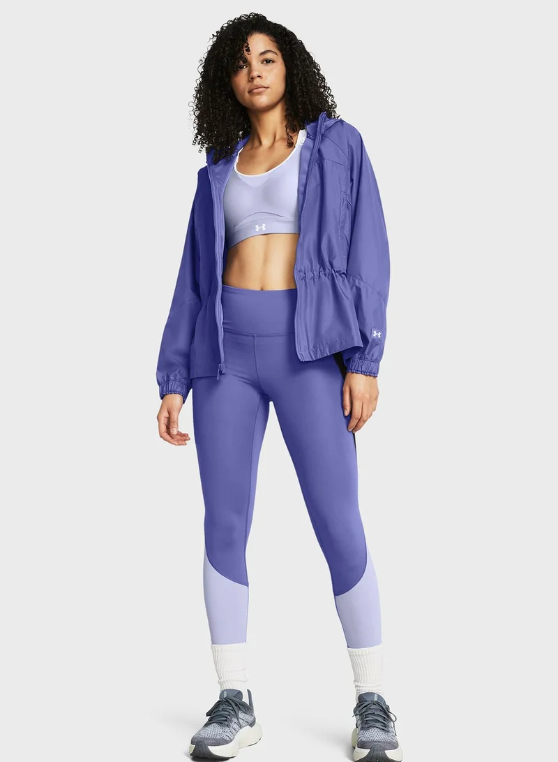 UNDER ARMOUR Rush Woven Full Zip Oversized Jacket