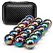 LNCOJOLM 20 PCS Rainbow Magnet Stone Ball Fidget Toys for Adults Fidget Mangetic Rock with Fiber Case Replacement for Ferrite Putty Office Desk Decoration Stress Relief Gift - Image 4