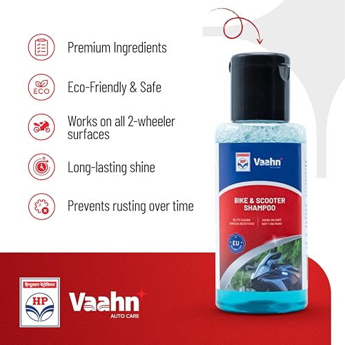 HP Vaahn Bike & Scooter Shampoo – 100ml | Two-wheeler Wash Shampoo | Safe for All Surfaces, Removes Dirt & Grime, Streak-Free Shine - Image 4