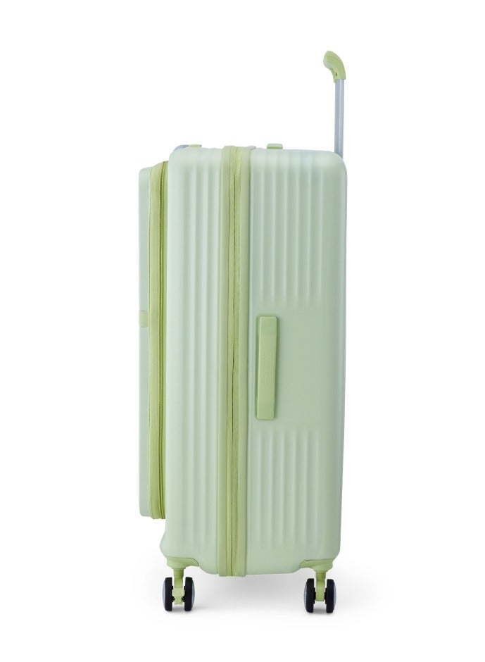 AMERICAN TOURISTER Trento + Suitcase, Check-In Size 76 cm / 28 inch, 4 Spinner Wheels, Hard Top, Polycarbonate, Matcha|Lightweight|2 In 1 Optimov™ Shock Absorbing Wheels|Book Opening|Expandable|TSA Lock|Waterproof Section - 3 Years International Warranty - Image 3