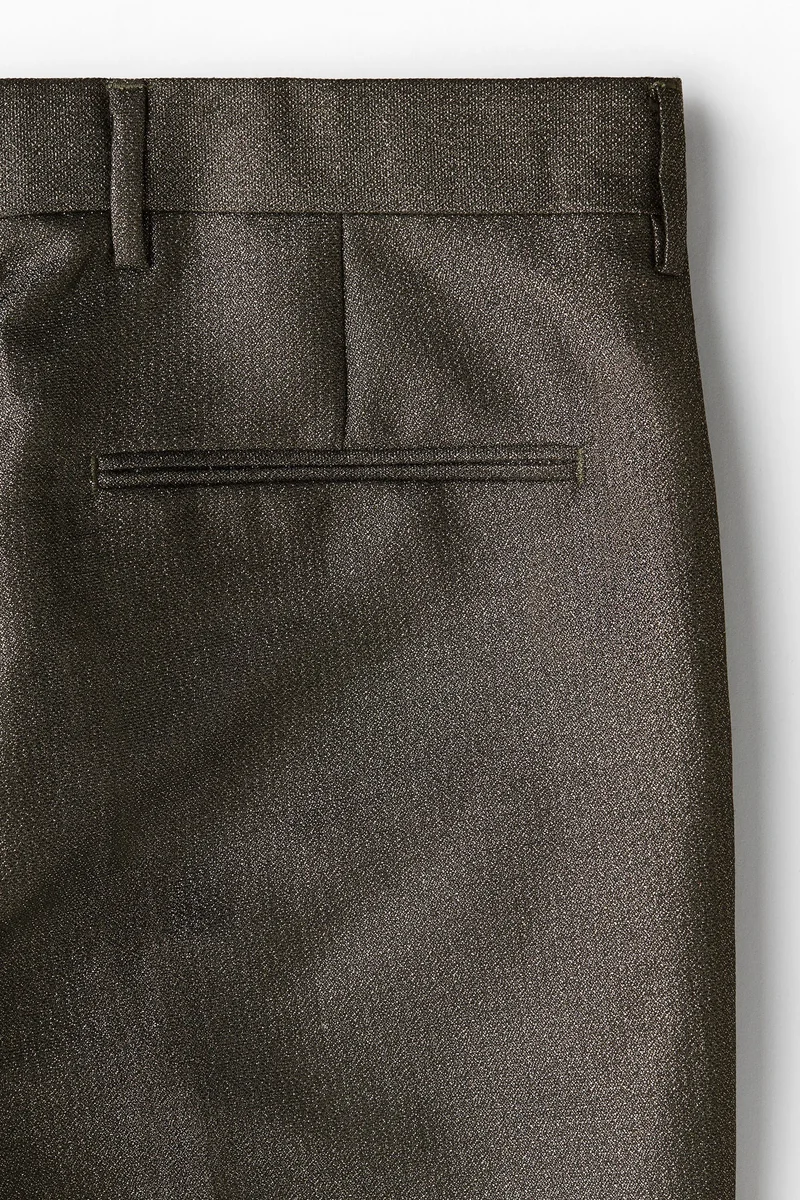 اتش اند ام بنطلون بدلة لامع بقصّة سلِم