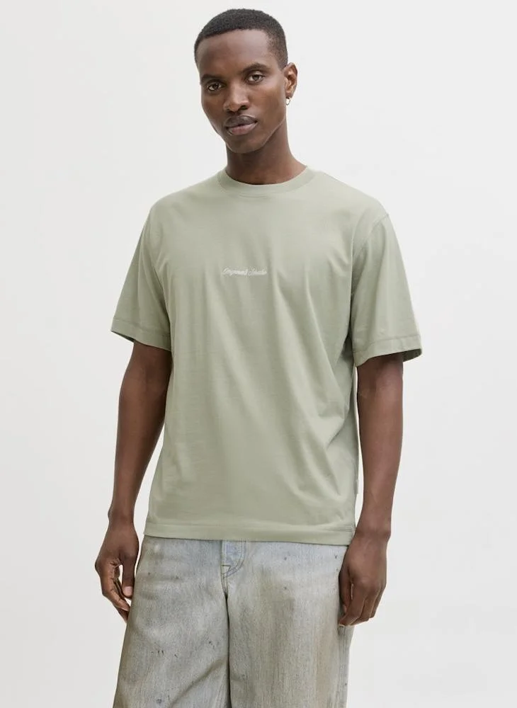 JACK & JONES  Logo Crew Neck T-Shirt for Men | Best Price UAE