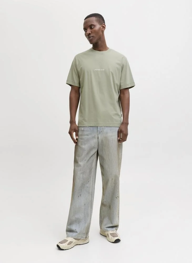 JACK & JONES  Logo Crew Neck T-Shirt for Men | Best Price UAE