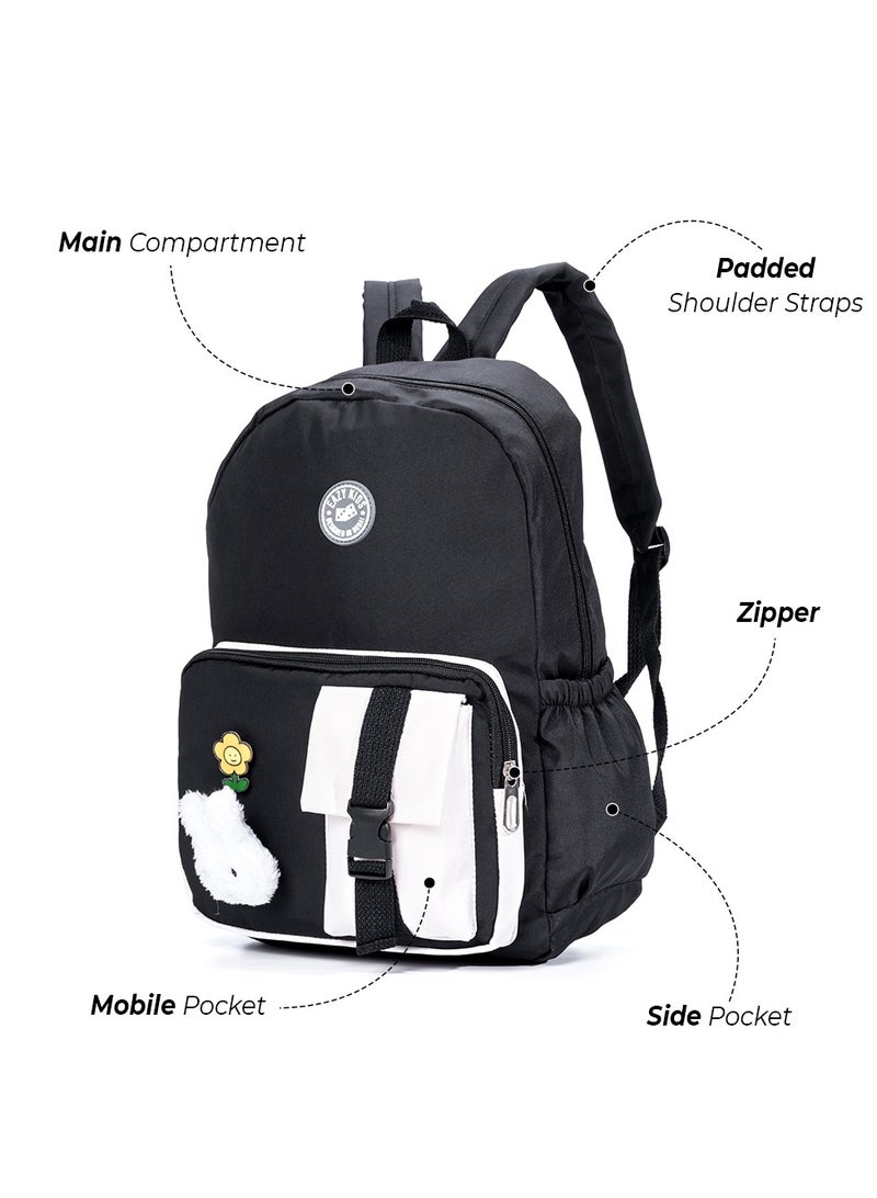 Eazy Kids حقيبة مدرسية فاخرة - سوداء - Image 2