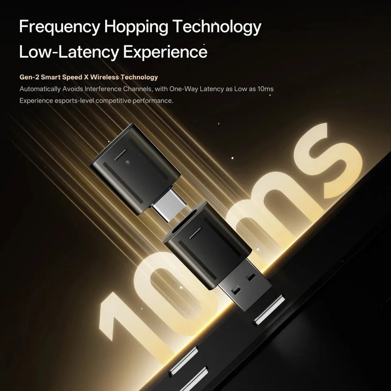 اي تي كي سماعة لاسلكية ATK N9 Series Wireless Gaming Headset, Microphone, Four Modes, Over-Ear Noise Reduction, Low Latency, Lightweight - Image 5