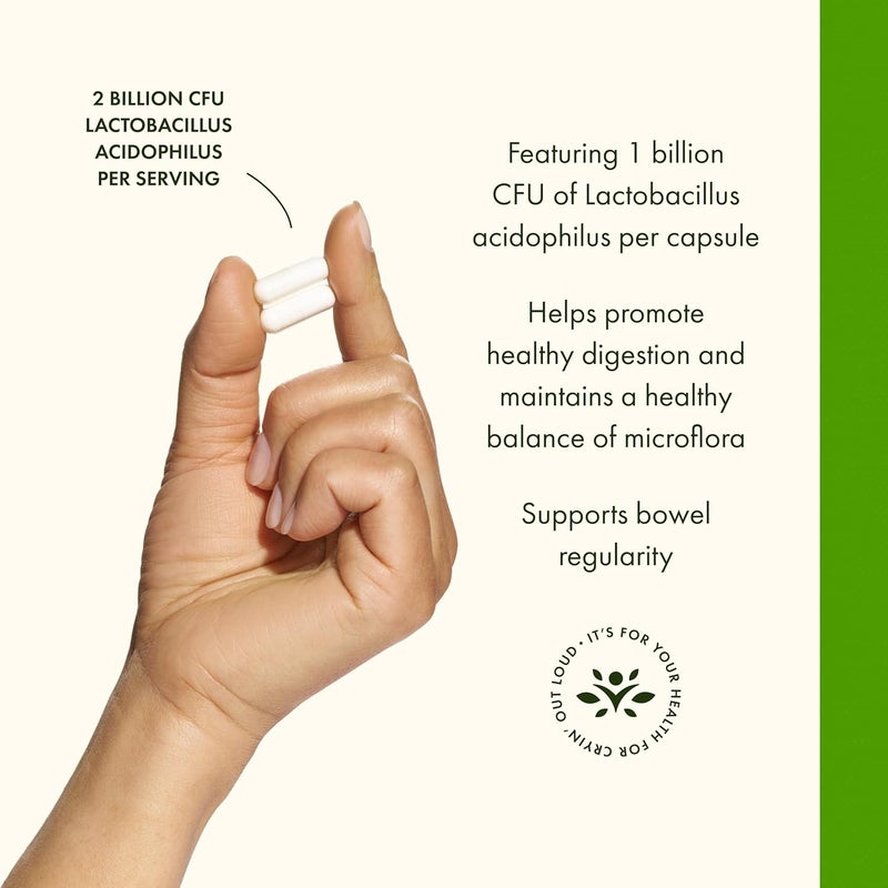 Swanson Lactobacillus Acidophilus  Probiotic Supplement Supporting Digestive Health with 1 Billion CFU Per Capsule  Promotes Bowel and GI Tract Health  250 Capsules - Image 4