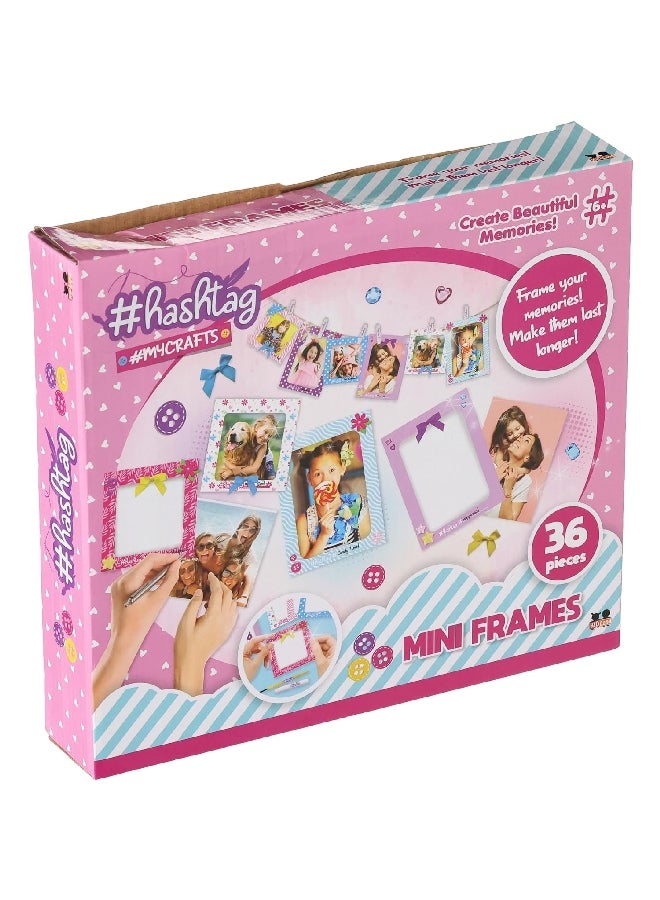 هاشتاج مجموعة 36 قطعة من مجموعة الإطارات الصغيرة لخلق ذكريات جميلة متعددة الألوان 5.4 × 27.1 × 24.1 HTMC2103 - Image 2