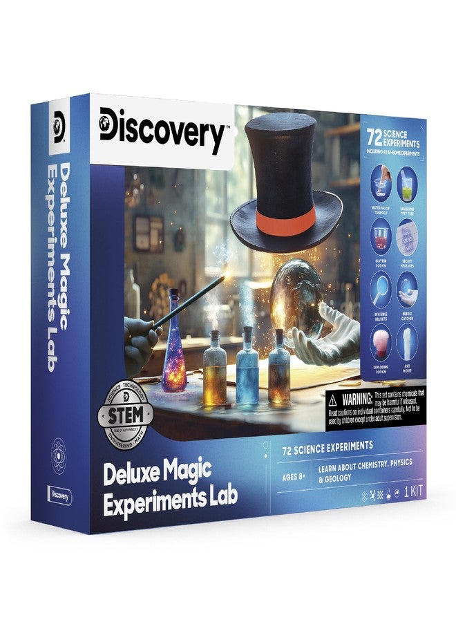 Discovery Kids Discovery™ Magic Science Lab - 72 STEM Experiments for Kids| Reactions, Illusions, Crystals, Slime & Light Tricks| DIY Chemistry Project Kit| Educational Learning Toy| Physics Activity Set Ages 8+ - Image 1